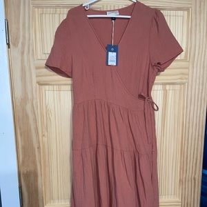 Target mid length wrap dress.
